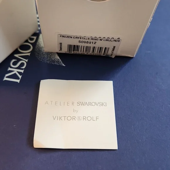 ATELIER  SWAROVSKI cocktail ring size 55, new - Picture 3 of 3